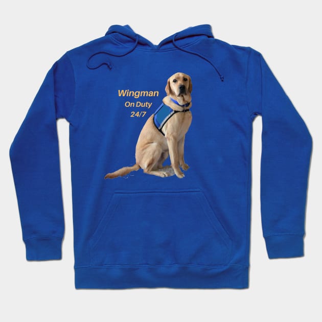 Wingman Black Lab Hoodie by B C Designs